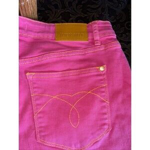 Judy Blue High Waist Hot Pink Denim Shorts Women's XL Summer Mom Jorts